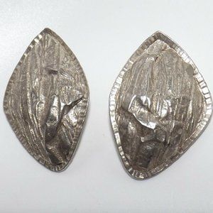 EDGAR BEREBI SIGNED EARRINGS MODERNIST ABSTRACT